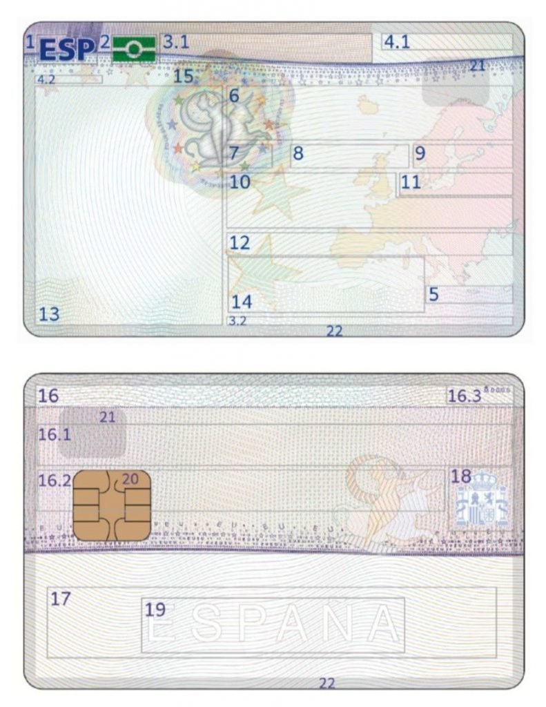 Nuevo modelo de tarjeta de identidad de extranjeros